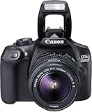 Canon EOS 1300D Digitale Spiegelreflexkamera (18 Megapixel, APS-C CMOS-Sensor, WLAN mit NFC, Full-HD) Kit inkl. EF-S 18-55mm IS 2 Objektiv schwarz