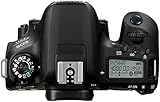 Canon EOS 77D Gehäuse SLR-Digitalkamera (24,2 MP, 7,7 cm (3 Zoll) Display, APS-C CMOS Sensor, Full HD) schwarz - 