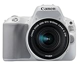 Canon EOS 200D Digitale Spiegelreflexkamera (24,2 Megapixel, 7,7 cm (3 Zoll) Display, APS-C CMOS-Sensor, WLAN mit NFC, Full-HD, DIGIC 7) Kit inkl. EF-S 18-135mm IS STM weiß