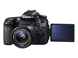 Canon EOS 70D SLR-Digitalkamera (20 Megapixel APS-C CMOS Sensor, 7,6 cm (3 Zoll) Display, Full HD, WiFi, DIGIC 5+ Prozessor) inkl. EF-S 18-55mm 1:3,5-5,6 IS STM Objektiv schwarz - 8