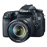 Canon EOS 70D SLR-Digitalkamera (20,2 Megapixel CMOS-APS-C Sensor, 7,7 cm (3 Zoll) TFT-Display, 0,95-fach Zoom, mini-HDMI, 3,5mm Klinke) inkl. EF-S 18-135mm Objektiv schwarz